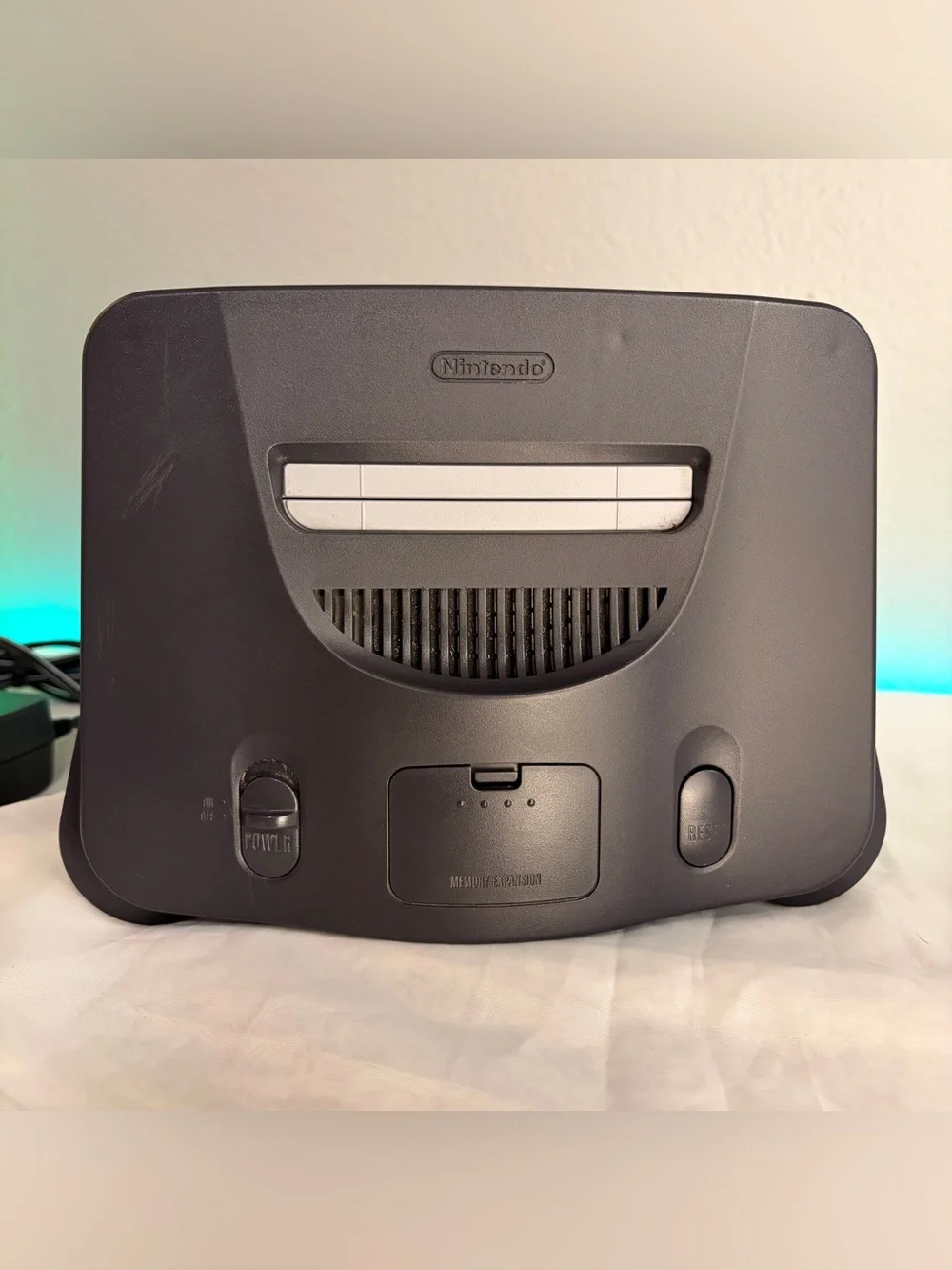 Nintendo 64 N64 Black Console cables included Tester & Works 1996 No Expansion